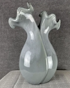 Wilhelm Kage Style Surrea Vase with wavy Vaga design around rims - Picture 1 of 19