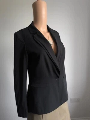 Blazer/Chaqueta Reiss Mezcla Lana Forrada Inteligente Azul Marino Oscuro Talla 8 Foto 1 de 4