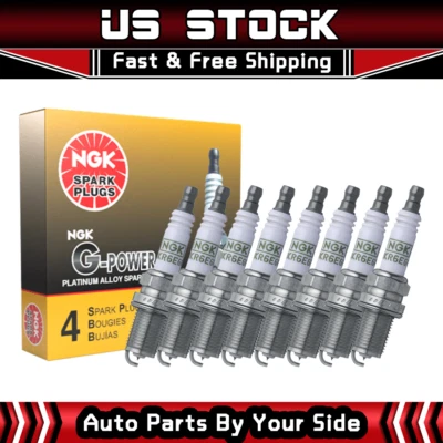 Bujías NGK PLATINUM 8x para Dodge Ram 1500 5,9 L 5,2 L 4,7 L V8 1994-2007 Foto 1 de 4