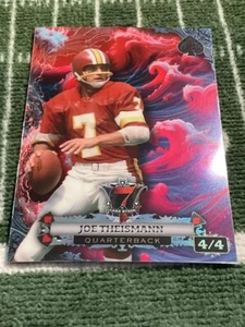 2024 WILD CARD 7 CARD STUDS CS7CW-JT JOE THEISMAN 4/4 REDSKINS - Picture 1 of 2
