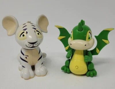 Lote Neopets Tigre Blanco Interactivo Mascota Thinkway Juguetes Dragón Verde Sin Probar LEER Foto 1 de 4
