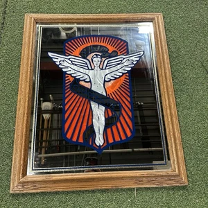 Vintage CHIROPRACTIC HEALTH Mirror Medical Advertising Trade Sign 25”x 21” RARE - Picture 1 of 6