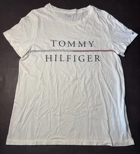 CAMISETA MUJER TALLA/L TOMMY HILFIGER BLANCA LOGO - Imagen 1 de 3