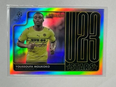 2021-22 Topps Merlin Chrome UCL Youssoufa Moukoko U23 Stars Refractor #U23-2 - Image 1 of 4