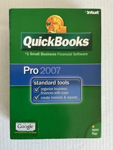 QuickBooks Pro 2007 Intuit With Product Key Small Business Financial Software - Picture 1 of 8