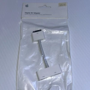 Genuine Apple Digital AV HDMI Adapter for iPad iPhone iPod MC953ZM/A - SEALED - Picture 1 of 5