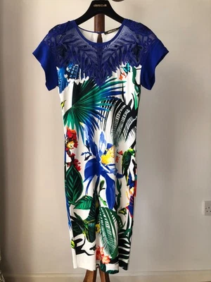 Roberto Cavalli tropical print dress size 8 - Image 1 of 3