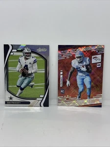 2021 Panini Absolute Dak Prescott #49 Holo (dick) + Javonte Williams RC R4 - Bild 1 von 2