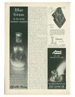 1960 Elizabeth Arden PRINT AD Blue Grass Perfume Vintage Bottle