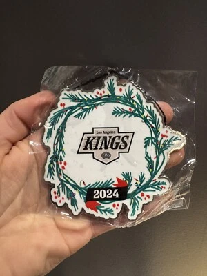 Ornament LA Los Angeles Wreath Christmas Holiday 2024 NHL Hockey - Image 1 of 2