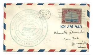 U.S. Air Mail First Flight Cover - Chicago-Twin Cities Route - March 8, 1930 - Picture 1 of 2