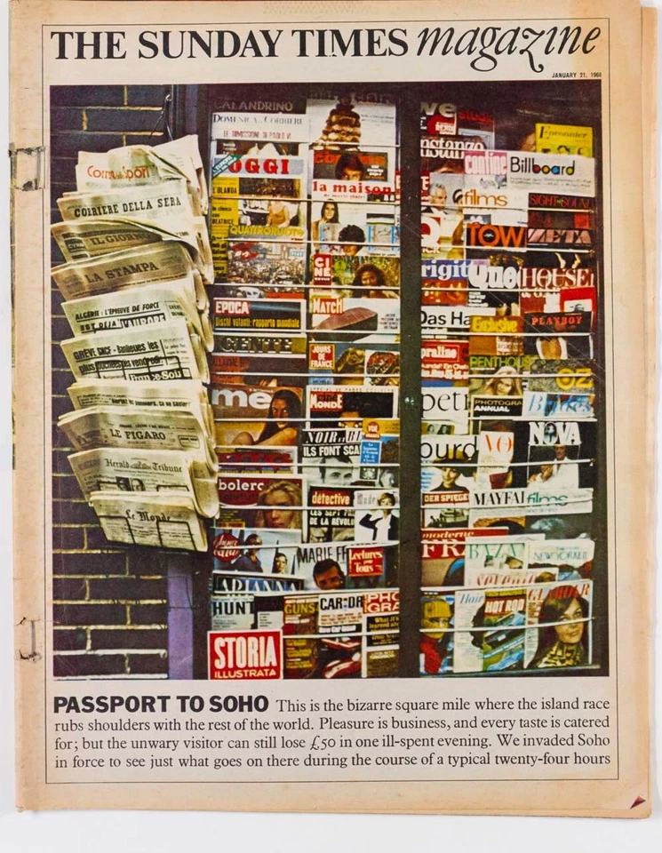 Soho VOGUE Twen HARPERS Sunday Times magazine January 1968 Town OZ Mayfair QUEEN - Image 1 of 1