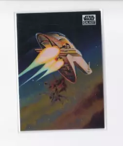 TOPPS CHROME STAR WARS GALAXY "BOBA FETT'S STARSHIP" CARD-SPEDIZIONE GRATUITA - Foto 1 di 22