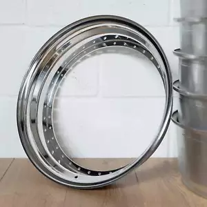 18"" 3,75"" Schmidt 40 Bolzenloch Aluminium Außenrad Lippe Tiefe Schale 3tlg Split Felge - Bild 1 von 1