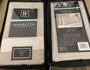 Gonna Letto Salerno Nuova Collezione Wamsutta Cuscino King Lino Cotone Abbinamenti - Foto 1 di 3