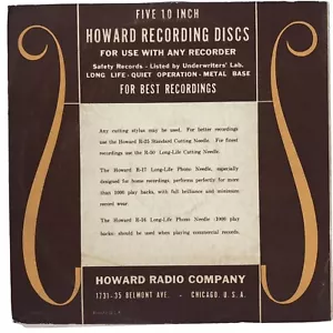 x6 Vintage Mystery Howard Amatuer / Home Recordings 1940s - Picture 1 of 8