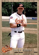 1999 Bluefield Orioles Grandstand 9 Rick Elder Marietta Georgia GA Baseball Card
