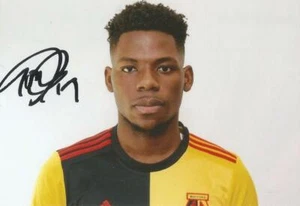 WATFORD: TOM DELE-BASHIRU SIGNED 6x4 PORTRAIT PHOTO+COA - Picture 1 of 1