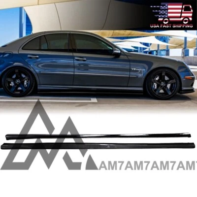 Extensiones laterales de fibra de carbono AM7 para Mercedes-Benz W211 E55 E63 AMG 2003-2009 Foto 1 de 4