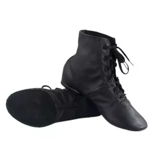 Cheapdancing Men’s Practice Dancing Shoes Soft Leather Flat Jazz Boots Size 10 - Picture 1 of 5