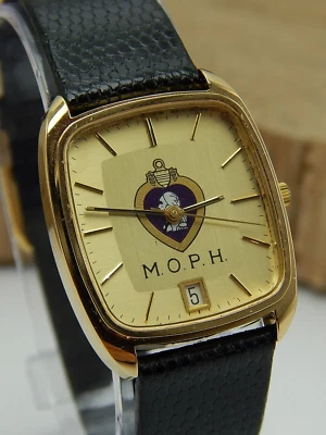NEW OLD STOCK Belair Military Order of the Purple Heart Quartz Watch High Grade - Image 1 of 4