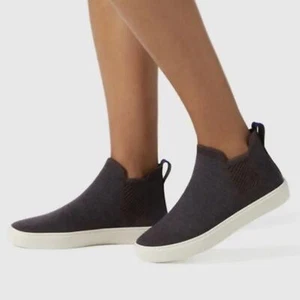 Rothy's Chelesa Boot Espresso Retired Merino Wool Brown High Top Sneakers Sz 8.5 - Picture 1 of 12