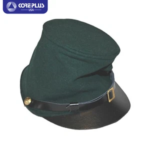 "Herren US Bürgerkrieg Scharfschütze Kepi - grüner Wollfutter Hut, verstellbarer Riemen" - Bild 1 von 2