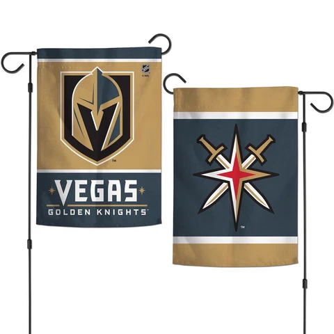New NHL Vegas Golden Knights 2 Sided 12 X 18 Garden Flag Wincraft Indoor Outdoor Cover