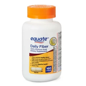Equate Daily Fiber Capsules, 160 Count..+ - Picture 1 of 8