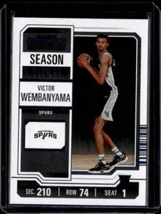 2023-24 PANINI CONTENDERS VICTOR WEMBANYAMA ROOKIE SEASON TICKET RC ROY WEMBY - Picture 1 of 1