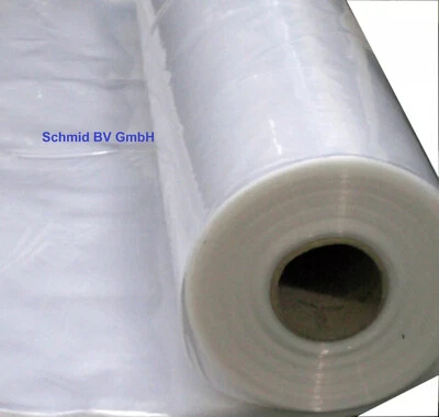 Baufolie 4x50m 100my 4mx 50m transparent Abdeckfolie 200m² Bauplane Estrichfolie - Bild 1 von 3