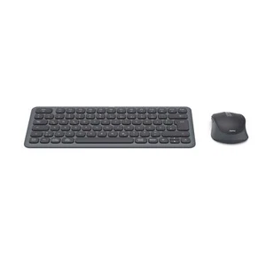 Hama Funk-Tastatur-Maus-Set USB PC QWERTZ DE kabellos 10m wireless leise slim SW - Bild 1 von 7