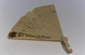 Antique Christmas celluloid Fan - Picture 1 of 3