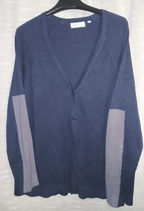Barneys New York - Navy and Gray Cardigan Sweater - Women's Size M/L - Picture 1 of 3