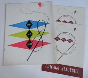 KISS ME KATE Souvenir Theatre Program (1950) + Tickets, Chicago Stagebill - Picture 1 of 11