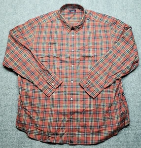 Camisa UNTUCKit Catarratto Para Hombres 3XL Roja a Cuadros Manga Larga Franela Abotonada Nueva - Imagen 1 de 10