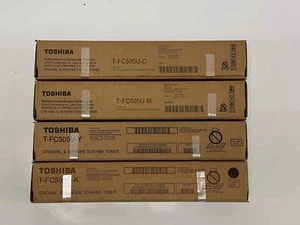 4 tóneres nuevos genuinos Toshiba e-STUDIO 2505AC, 3005AC, 5005AC T-FC505U CMYK - Imagen 1 de 6