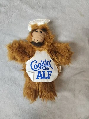 Alf Vintage Plush Chef Hand Puppet Burger King 1988 11" Cookin' With Alf Plush - Image 1 of 4