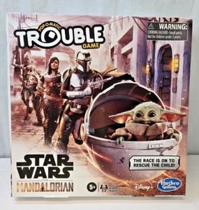 Hasbro Gaming Disney Star Wars the Mandalorian Pop-O-Matic Trouble Game Sealed - Picture 1 of 2