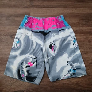 Vintage SPEED BOARD 90s Surfer Shorts Trunks Size Medium Made in USA Retro - Picture 1 of 6