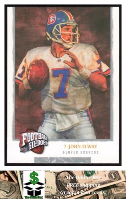 2008 Upper Deck Heroes #231 John Elway - Denver Broncos - Image 1 of 2