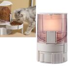 (Pink)2 In 1 Dog Cat Feeder And Water Dispenser Pet Water Food Dispenser Large