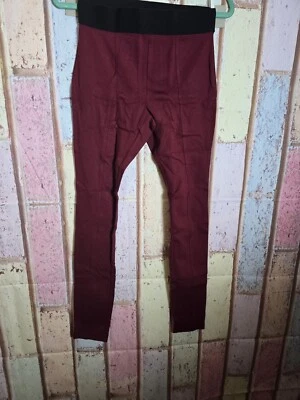 Leggings Ponte HUE para Mujer Pequeños 4-6 Rojo Sangra Blackout Styletech #2049 Foto 1 de 4