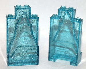 2 nuovi LEGO traslucidi scintillanti rocce blu pannello ROCK 41062 castello disney - Foto 1 di 2