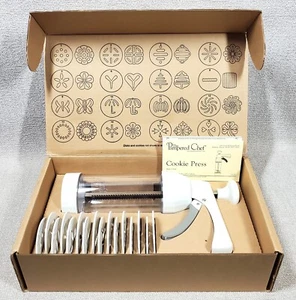 Pampered Chef COOKIE PRESS # 1525 + 16 Discs UNUSED Butterfly Pumpkin COMPLETE - Picture 1 of 5