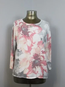 Suéter Floral Alfred Dunner Mujer Talla L Pecho 44 Manga 3/4 Cuentas 27457 - Imagen 1 de 7