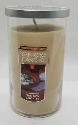 Yankee Candle Medium Pillar™ Sweet Santa's Cookies ESFUMO 12 oz tarro NUEVA ETIQUETA Foto 1 de 4