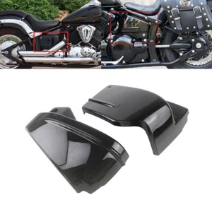 Black ABS Battery Side Covers Protection Fairing For Yamaha V-Star DragStar 650 - Picture 1 of 9