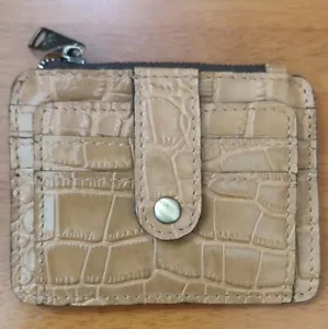 PATRICIA NASH BISCUIT CROC CASSIS CUSTODIA CARTA D'IDENTITÀ PORTAFOGLIO NUOVO CON ETICHETTE - Foto 1 di 9