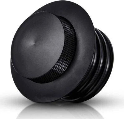 Pop-up Tank Gas Cap Chrome/Black Vented Flush Mount Fuel Filler Cap for Harley Foto 1 de 4